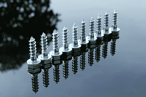 Sheet metal screws secure and tighten metal objects with fully fine threads and pointed tips. The fine threads provide superior grip, while the sharp tips are made to penetrate tough metal surfaces. Sheet metal screws come in a range of sizes with different head styles, including flat, round, and hex.