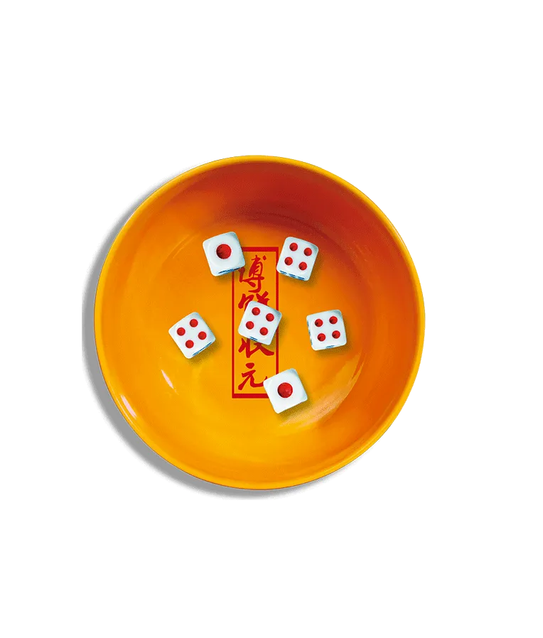 six-dice-and-a-china-bowl-for-Bo-Bing-game